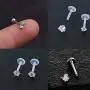 LAURITAMI 16g Tragus Helix Earrings Ear Cartilage Earring Stud Ear Piercing Jewelry Stainless Steel Ear Studs for Women Girls LAURITAMI 16g Tragus Helix Earrings Ear Cartilage Earring Stud Ear Piercing Jewelry Stainless Steel Ear Studs for Women Girls