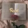 LoEnMe Jewelry Xmas Name Necklace Plated of Custom Made Sterling Silver Personalized Gift for Women Girls Couple Family