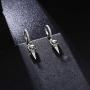 Gold Huggie Hoop Earrings for Women, Hypoallergenic S925 Sterling Silver Post 14K Gold Plated Bee Drop Spike Skull Dangle Small CZ Triangle Huggie Hoop Earrings Jewelry Gifts for Women
