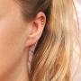 Sllaiss 2mm Sterling Silver Swarovski Zirconia Stud Earrings for Women Men, Platinum/Gold/Rose Gold Plated Tiny CZ Studs