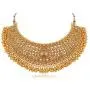 Crunchy Fashion Bollywood Style Gold Plated Traditional Indian Jewelry Necklace Set with Earrings & Tika Crunchy Fashion Bollywood Style Gold Plated Traditional Indian Jewelry Necklace Set with Earrings & Tika