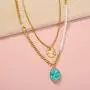 Eseres Gold Layered Necklace for Women Girls Birthday Gift