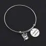 KUIYAI I Destroy Silence Bracelet with Drum Charm Funny Drummer Musician Gift KUIYAI I Destroy Silence Bracelet with Drum Charm Funny Drummer Musician Gift