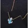 YINLIN Danity Tiny White Opal Cactus Jewelry Plant Cactus Pendant Necklace Gift for Friendship