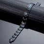Magnetic Bracelets for Men Arthritis Stainless Steel Black Bracelet 8.5 inches Adjustable