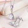 EVER FAITH Wedding 8-Shape Zircon Jewelry Set Austrian Crystal