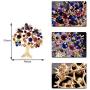 Comelyjewel Tree Rhinestone Brooch, Banquet Suit Scarf Pins, Charms Jewelry Badge for Party Cosplay