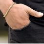 LIFETIME JEWELRY 6mm Rope Chain Bracelets for Women and Men 24k Real Gold Plated