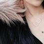 Fashionalife Birthday Gift for Girls Necklace for Women 26 Letters Initial Pendant Script Stainless Steel Jewelry