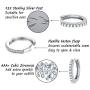 3 Pairs Silver Hoop Earrings for Women Small Hoop Earrings Cartilage Hoops Set Cubic Zirconia Cuff Piercing Jewelry Gifts for Girls