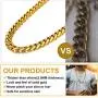 GOLDCHIC JEWELRY Classic Men Chunky Miami Cuban/Figaro Chain in 316l Stainless Steel/18K Gold Plated/Black Plated, 3MM/6MM/9MM/10MM/12MM/14MM Width, 14-30 inch Length