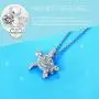 Sllaiss 18k White Gold Plated Sea Turtle Pendant Necklace Blue Crystal Birthstone Necklace Made with Swarovski Crystals saphire Cute Turtle Jewelry for Women for Anniversary Birthday Sllaiss 18k White Gold Plated Sea Turtle Pendant Necklace Blue Crystal Birthstone Necklace Made with Swarovski Crystals saphire Cute Turtle Jewelry for Women for Anniversary Birthday