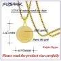 Fusamk Hip Hop Religious 18K Alloy Allah Medallion Tag Pendant Symbol Charm Necklace Fusamk Hip Hop Religious 18K Alloy Allah Medallion Tag Pendant Symbol Charm Necklace