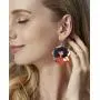 Hanpabum 16pairs African Women Earrings Ethnic Style Dorp Dangle Earring Round Natural Wooden Painted Jewelry Hanpabum 16pairs African Women Earrings Ethnic Style Dorp Dangle Earring Round Natural Wooden Painted Jewelry