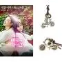 CHUYUN 925 Sterling Silver Bicycle Cycle Necklace Pendant Bike with Round Cubic Zirconia Chain Jewelry CHUYUN 925 Sterling Silver Bicycle Cycle Necklace Pendant Bike with Round Cubic Zirconia Chain Jewelry