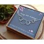 EFYTAL 60th Birthday Gifts for Women, Sterling Silver Six Circle Necklace for Her, 6 Decade Jewelry 60 Years Old