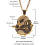 Moca Jewelry Iced Out PPUPY Pendant 18K Gold Plated Chain Bling CZ Simulated Diamond Hip Hop Necklace for Men Women