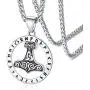 FaithHeart Norse Viking Runes Jewelry Thors Hammer/Nordic Compass/Odin/Raven Pendant Necklace for Men Women with Delicate Packaging FaithHeart Norse Viking Runes Jewelry Thors Hammer/Nordic Compass/Odin/Raven Pendant Necklace for Men Women with Delicate Packaging