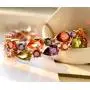 Hermosa Rose Gold Plated Multicolor Austria Crystal Elements Jewelry Set Necklace Earrings Bracelet and Ring Hermosa Rose Gold Plated Multicolor Austria Crystal Elements Jewelry Set Necklace Earrings Bracelet and Ring