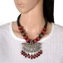 Zephyrr Long Tribal Pendant Tassels Necklace Casual Daily Wear Boho Jewelry for Women & Girls