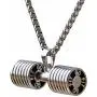 JAJAFOOK Mens Stainless Steel Fitness Gym Dumbbell Weight Lifters Barbell Chain Pendant Necklace JAJAFOOK Mens Stainless Steel Fitness Gym Dumbbell Weight Lifters Barbell Chain Pendant Necklace