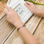 ZENI Infinity Bracelet for Women, Handmade Black Rope Braided Bracelet with 925 Silver Adjustable Bracelet Love Friendship Christmas Jewelry Gift