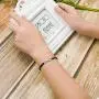 ZENI Infinity Bracelet for Women, Handmade Black Rope Braided Bracelet with 925 Silver Adjustable Bracelet Love Friendship Christmas Jewelry Gift