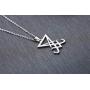 COMTRUD Sigil of Lucifer Satan Satanic Symbol Necklace Premium Stainless Steel Satan Goth Gothic Pendant, Religions Jewelry for Men Women