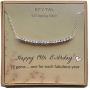 EFYTAL 19th Birthday Gifts for Women, Girls Sterling Silver Necklace For Her, 19 beads for 19 Year Old Girl, Jewelry Gift Idea