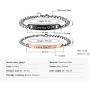 SXNK7 Gift for Lover His Queen Her King Stainless Steel Couple Bracelets for Women Men Jewelry Matching Set
