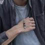 PJ Jewelry Cremation Memorial Ashes Urn Pendant Stainless Steel Bullet Paw Print Keepsake Necklace