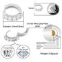 TOPGRILLZ 14K Gold Plated Iced Out Hypoallergenic Solitaire Cubic Zirconia Huggie Cartilage Cuff Hoop Earrings for Women and Men