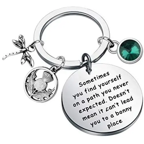 AKTAP Sasenach Inspired Keychain Outlander Jewelry Sassenach Scottish Outlander Gift Sometimes You Find Yourself On a Path You Never Expected AKTAP Sasenach Inspired Keychain Outlander Jewelry Sassenach Scottish Outlander Gift Sometimes You Find Yourself On a Path You Never Expected