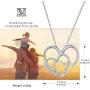 NINAMAID Mother Daughter Generations Necklace for Grandma Mom Gifts 925 Sterling Silver Pendant Necklace Jewelry for Women Teen Girls Granddaughter Mothers Day Jewelry Birthday Gift