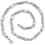 Peora Stainless Steel Rolled Coil Link Necklace for Men, 6mm, Premium Hypoallergenic 316L Surgical Grade, 20 inch