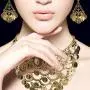 BESTOYARD Belly Dance Jewelry Set Gold Necklace Earrings for, Golden, Size Mid BESTOYARD Belly Dance Jewelry Set Gold Necklace Earrings for, Golden, Size Mid