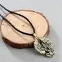 AILUOR Stainless Steel Charm Created Ruby Phoenix Pendant Necklace Scandinavian Antique Gothic Viking Slavic Amulet Bird of Wonder Animal Rope Necklace Fashion Jewelry for Women Men