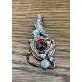 My Prime Gifts Snap Jewelry Rose Gold Double Heart Rainbow Rhinestone fits 18-20mm Standard Ginger Style Charms Accessories