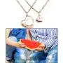 Zuo Bao Mother Daughter Necklace Mommy and Me Matching Heart Necklace Zuo Bao Mother Daughter Necklace Mommy and Me Matching Heart Necklace