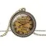 FM FM42 So Many Books So Little time Round Pendant Necklace with 26'' Rolo Chain (4 Styles)