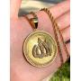 God Allah Men Women 14k Gold Finish Pendant Stainless Steel Real 3 mm Rope Chain Necklace, Mens Jewelry, Iced Pendant, Rope Necklace Prime Delivery