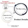 PPJew Couples Bracelet Set Magnetic Mutual Attraction Matching Relationship Adjustable Bracelets for Women Men Boyfriend Girlfirend Lover Him Her Best Friend 2pcs