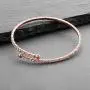 Mariell Rose Gold Crystal Rhinestone Cuff 1-Row Bangle Bracelet for Bridal, Wedding, Prom, Bridesmaids Mariell Rose Gold Crystal Rhinestone Cuff 1-Row Bangle Bracelet for Bridal, Wedding, Prom, Bridesmaids