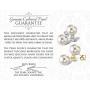 THE PEARL SOURCE 14K Gold AAA Quality Round Genuine White Akoya Cultured Pearl Leverback Earrings for Women