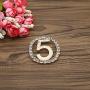 Qiaoqiao Number Five Pin Brooch Crystal Lucky Hollow-Out Digit 5 Pearl Chic Brooches Fashion Rhinestones Breastpin for Banquet Bouquet Women Girls Men Jewelry