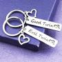 Twin Jewelry Set of 2 Good Twin Evil Twin Keychain Sister Brother Gift Cross Keychain for Twins(Good Evil Twin-KR)