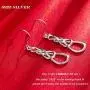 Silver Earrings for Women, 925 Sterling Silver Celtic Drop Earrings Jewelry Gifts for Mother Wife & Girlfriend