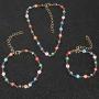 Evil Eyes Choker for Women Girls Gold Necklace Set for Party Gift Her Jewelry