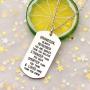 AGR8T Grandson Pendant Necklace Birthday Dog Tag Gifts for Men Boy You are Braver Stronger Smarter Than You Think