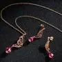 Menton Ezil Butterfly Wings Necklace and Earrings Set for Women 18K Gold Plated Jewelry Set Crystal from Swarovski Jewelry Gift for Girls Wife Mom Menton Ezil Butterfly Wings Necklace and Earrings Set for Women 18K Gold Plated Jewelry Set Crystal from Swarovski Jewelry Gift for Girls Wife Mom